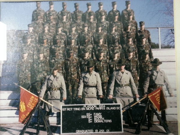 2001,MCRD Parris Island,Platoon 1004