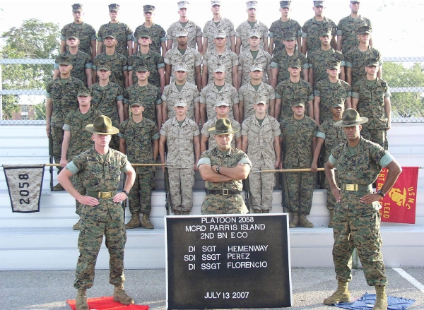 2007,MCRD Parris Island,Platoon 2058