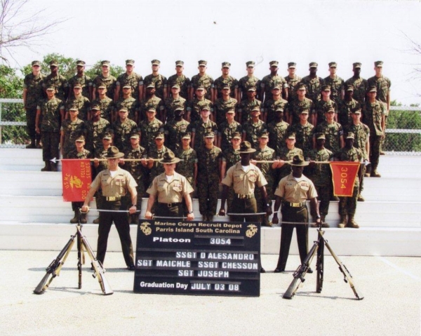 2008,MCRD Parris Island,Platoon 3054