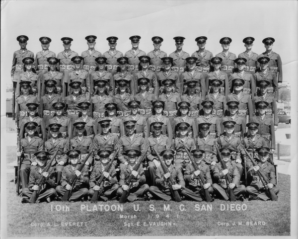 1941, Marine Corps Base San Diego, Platoon 10