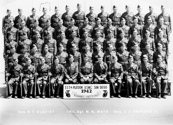 1942, Marine Corps Base San Diego, Platoon 377