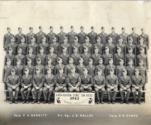 1942,Marine Corps Base San Diego,Platoon 640