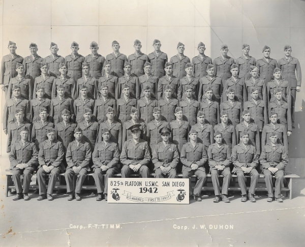 1942,Marine Corps Base San Diego,Platoon 825