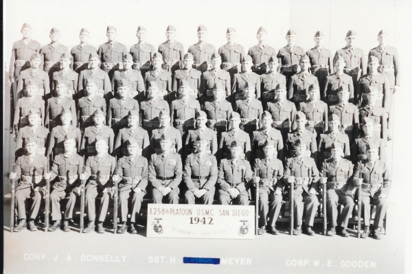 1942,MCRD San Diego,Platoon 1258