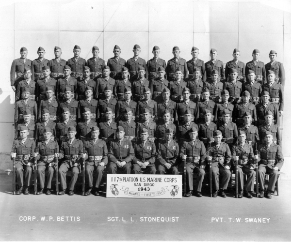 1943,Marine Corps Base San Diego,Platoon 117