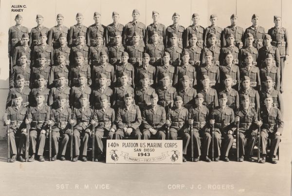 1943,Marine Corps Base San Diego,Platoon 140