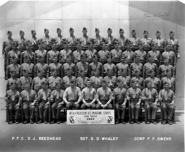 1943,Marine Corps Base San Diego,Platoon 451