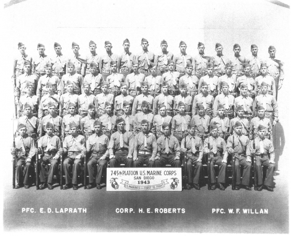 1943,Marine Corps Base San Diego,Platoon 745
