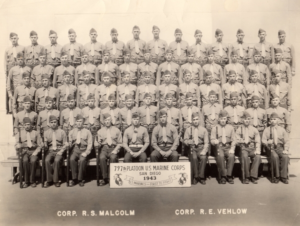 1943,Marine Corps Base San Diego,Platoon 797