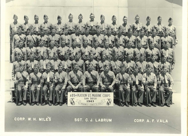 1943,MCRD San Diego,Platoon 603 