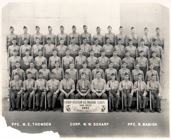 1943,MCRD San Diego,Platoon 1008