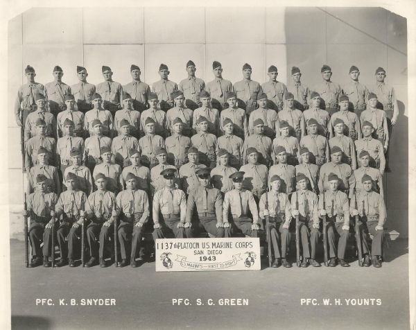 1943,MCRD San Diego,Platoon 1137