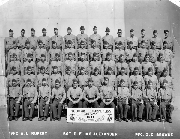 1944, Marine Corps Base San Diego, Platoon 88