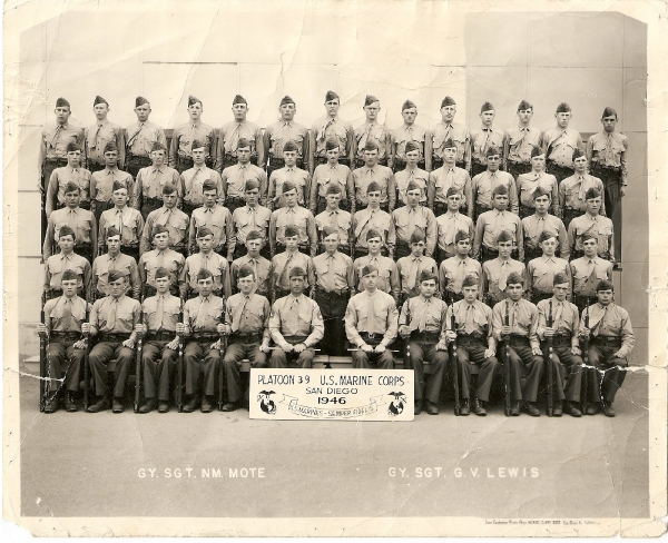 1946,Marine Corps Base San Diego,Platoon 39