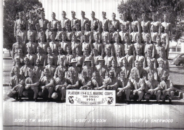 1951,MCRD San Diego,Platoon 154