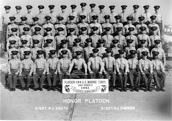 1952, MCRD San Diego, Platoon 504