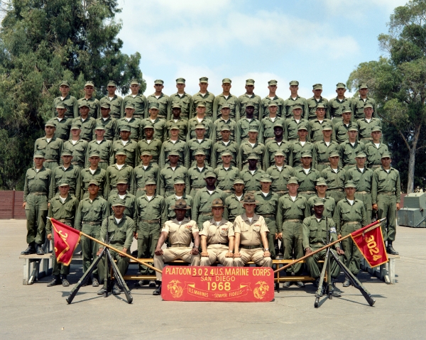 1968, MCRD San Diego,Platoon 3024