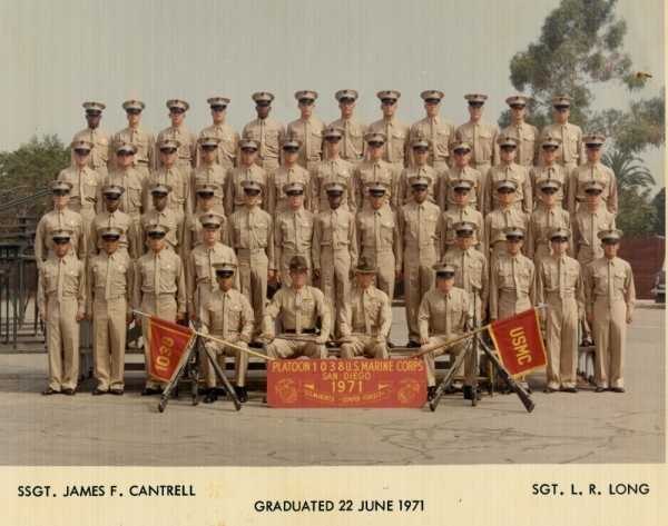 1971,MCRD San Diego,Platoon 1038