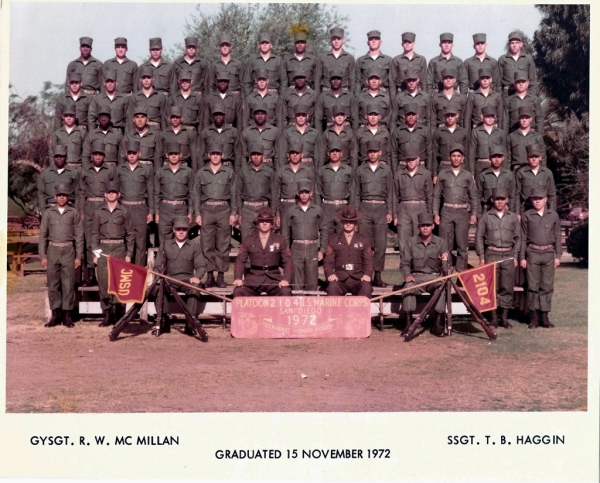 1972,MCRD San Diego,Platoon 2104