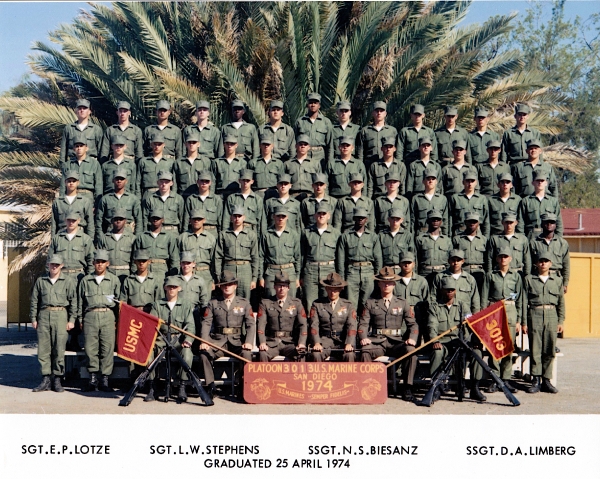 1974, MCRD San Diego, Platoon 3013