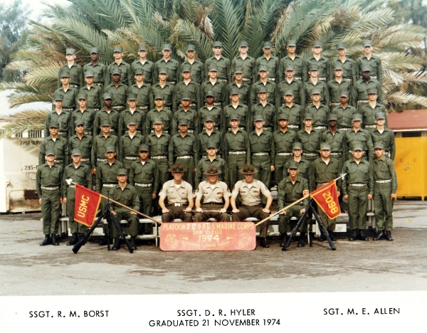 1974,MCRD San Diego,Platoon 2098