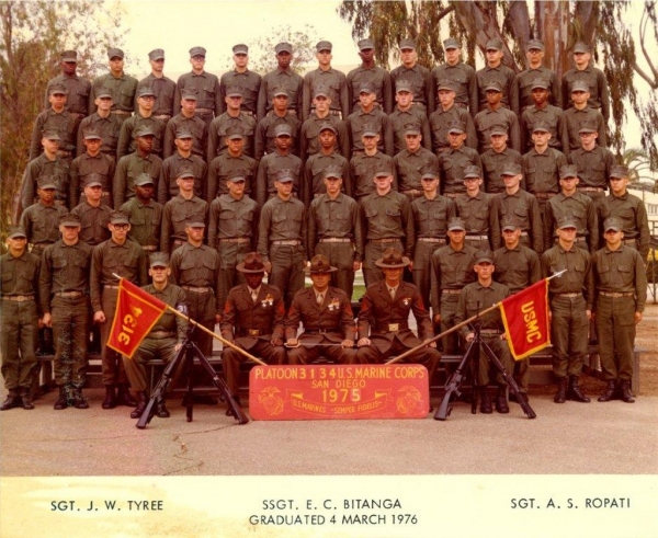 1976,MCRD San Diego,Platoon 3134