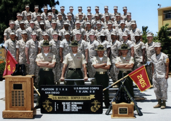 2009,MCRD San Diego,Platoon 2105