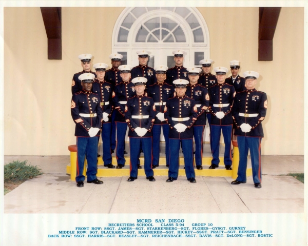 1994,MCRD San Diego,Recruiters School,Class 5-94,Group 10