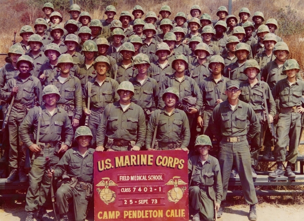 1973, MCB Camp Pendleton, Field Medical Service School, Class 7402-1