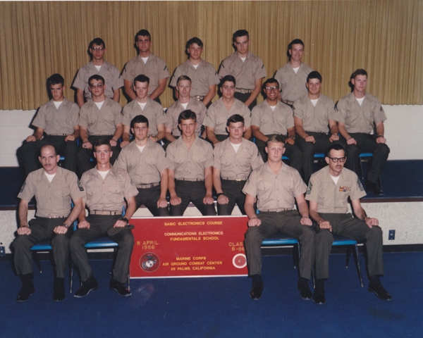 1986,Basic Electronics Course,29 Palms,CA,Class 8-86