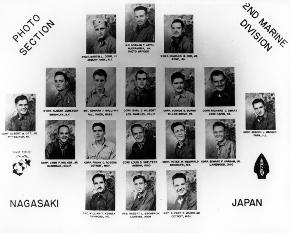 1945,Nagasaki,Japan,2nd Marine Division Photo Section