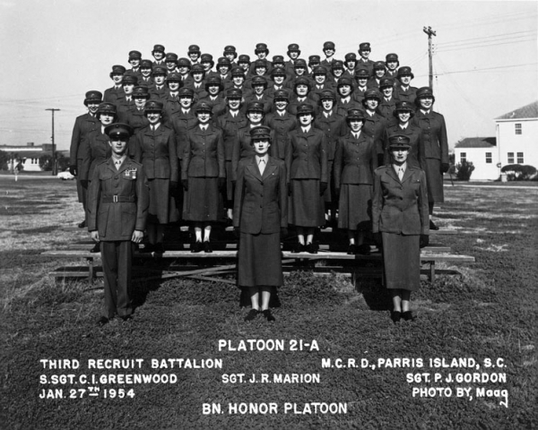 1954,MCRD Parris Island,Platoon 21A