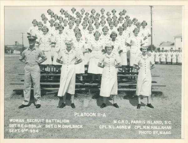 1954,MCRD Parris Island,Platoon 11-A
