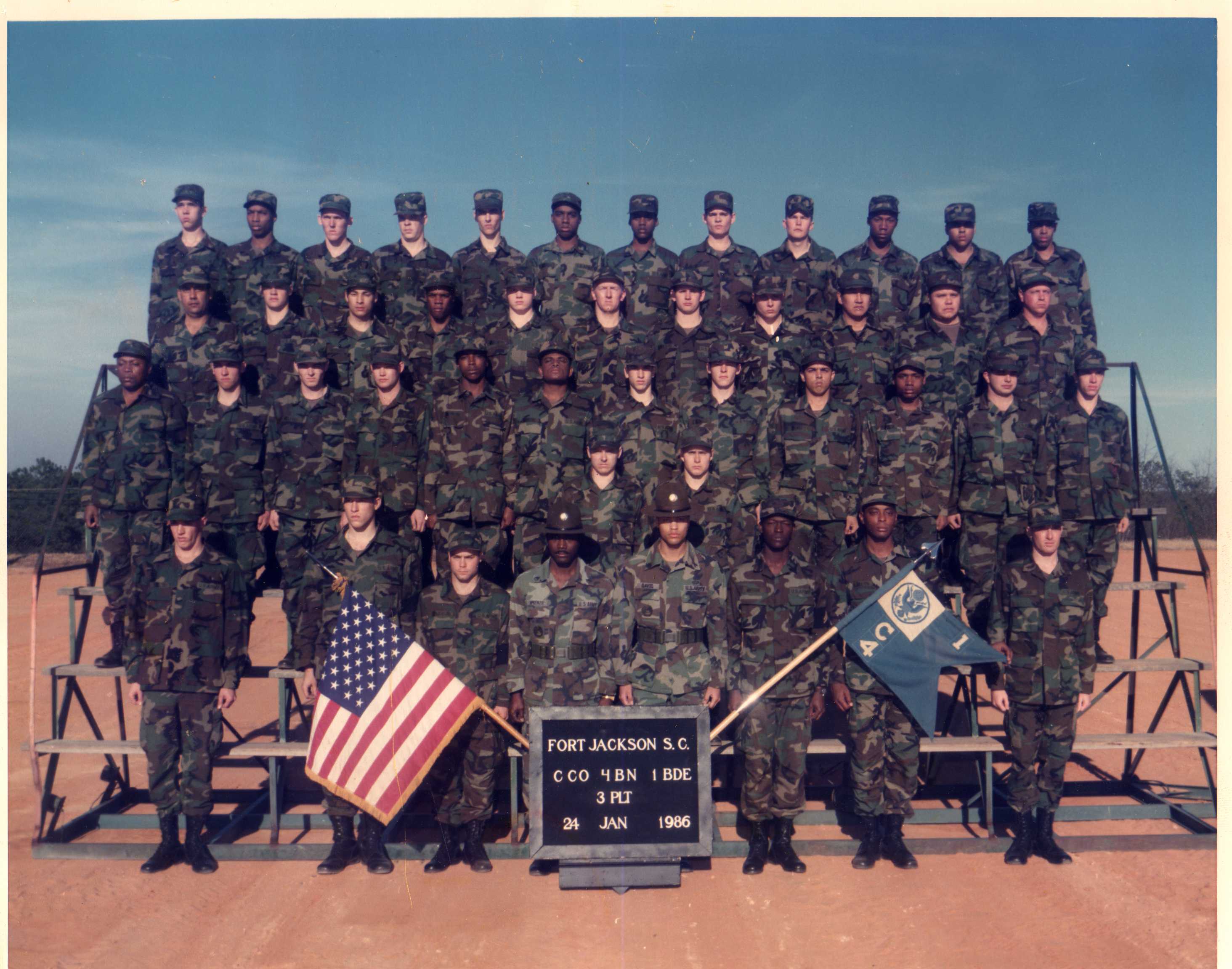 Fort Jackson, SC - 1986,Fort Jackson,C-4-1,3rd Platoon - The Military