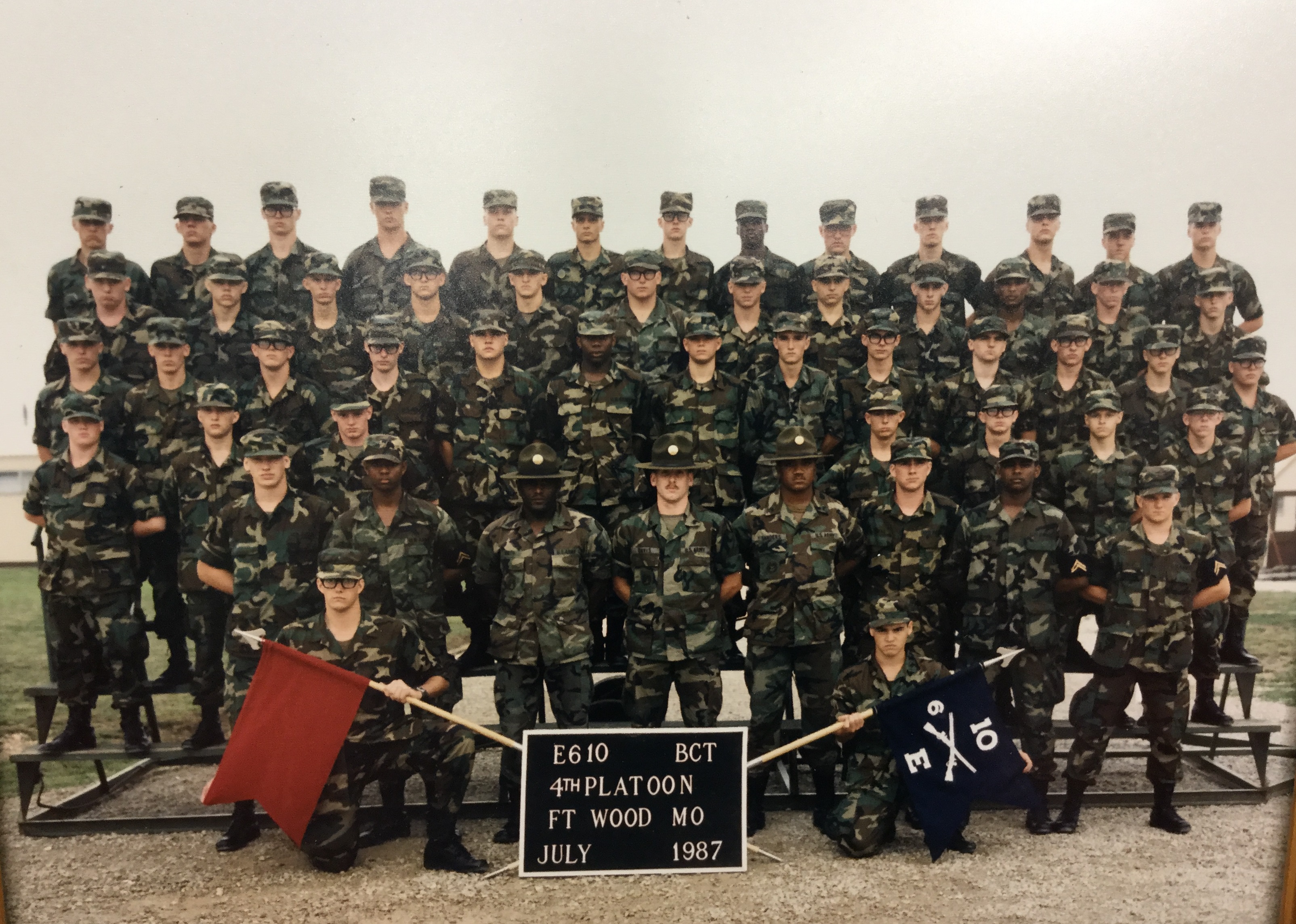 Fort Leonard Wood, MO 1987,Fort Leonard Wood,E610,4th Platoon The