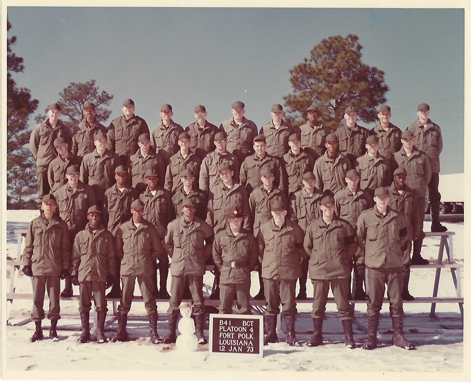 Fort Polk, LA 1973,Fort Polk,B41,4th Platoon The Military