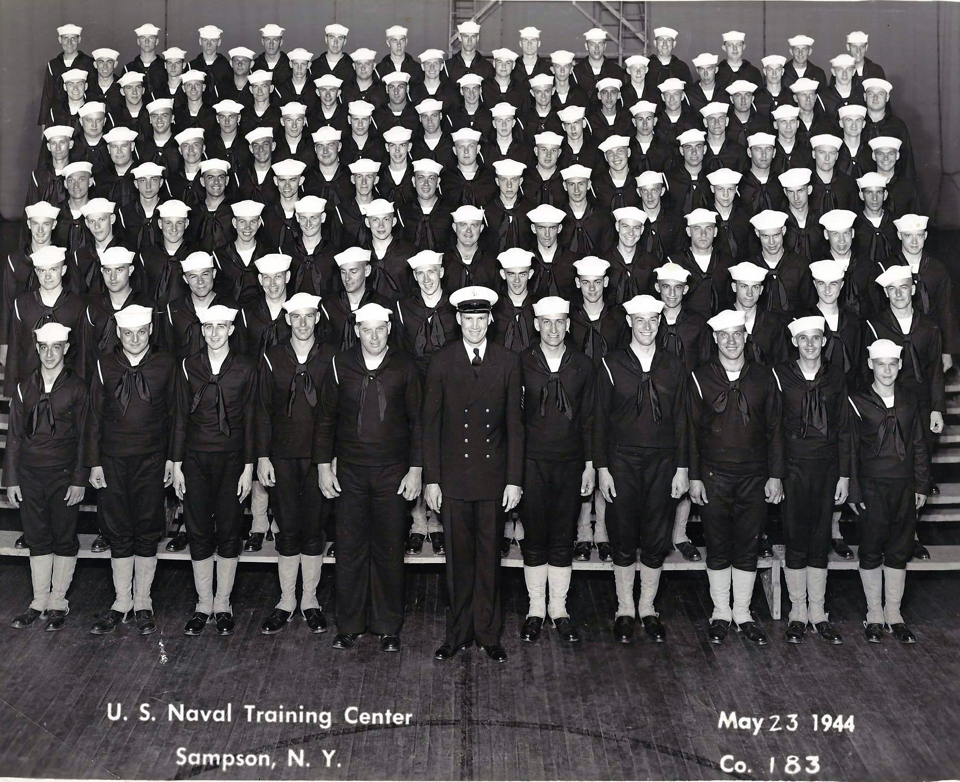 Sampson, NY Naval Training Center 1944,NTS 183 The Military Yearbook Project