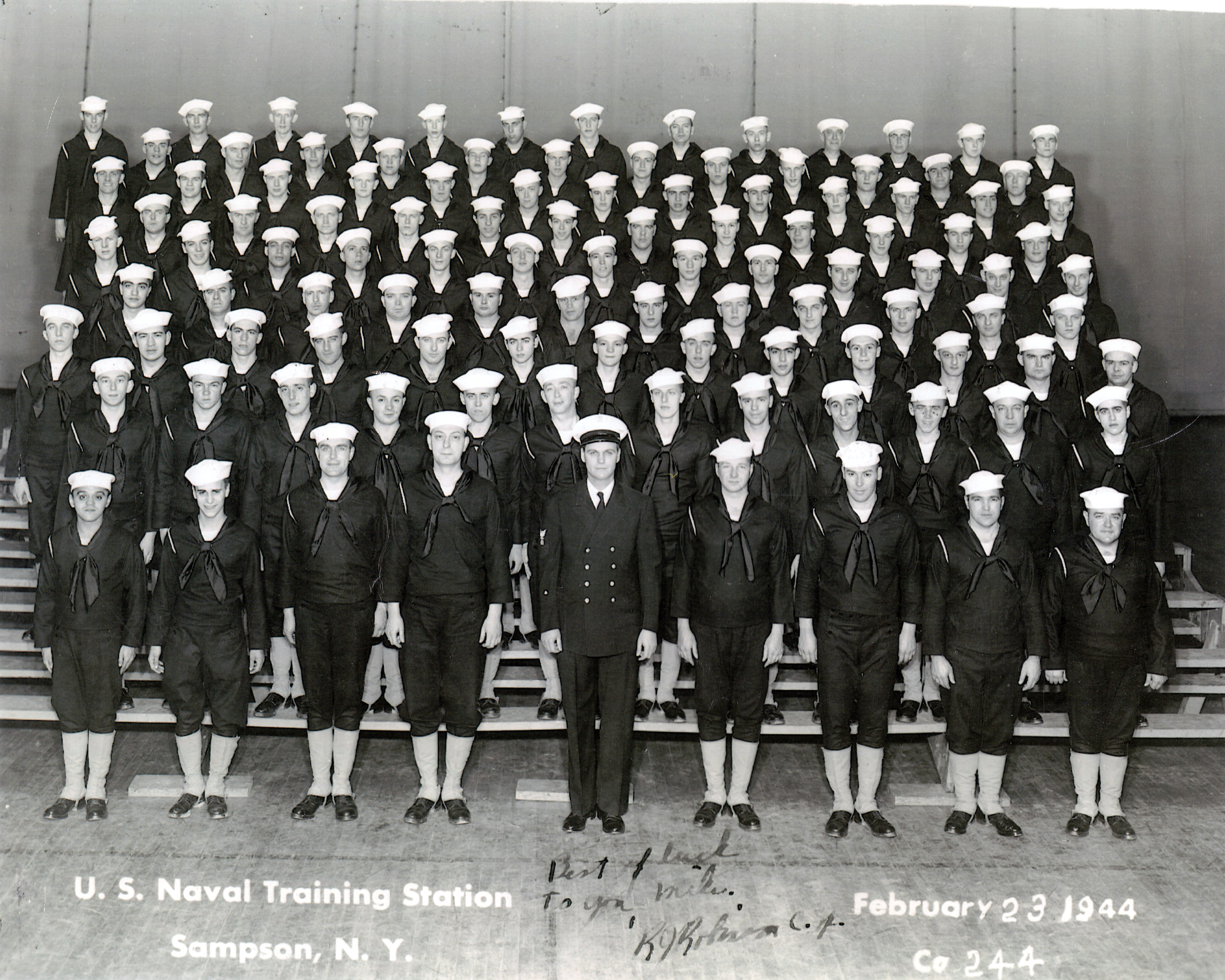 Sampson, NY Naval Training Center 1944,NTS 244 The Military Yearbook Project