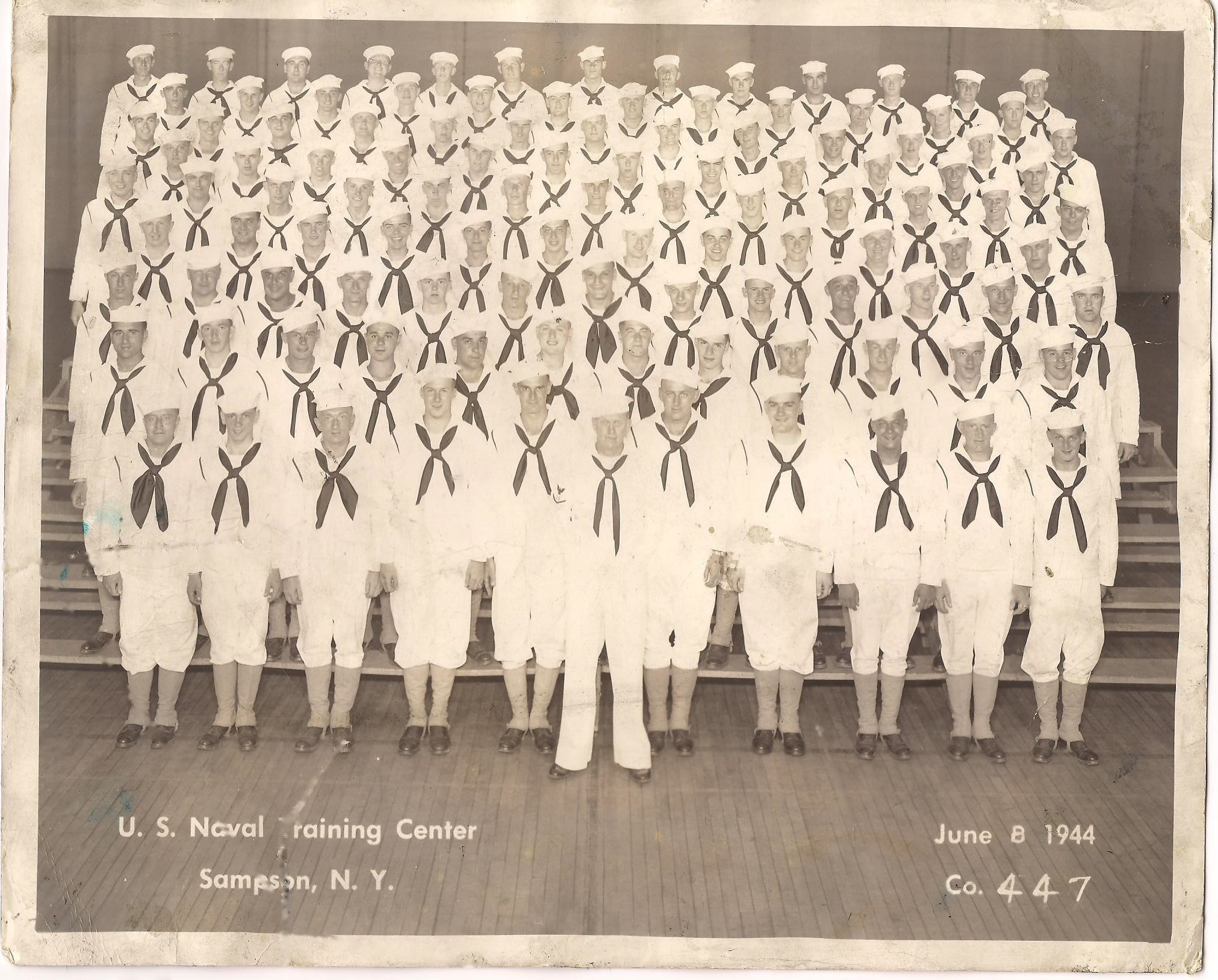Sampson, NY Naval Training Center - 1944,Sampson NTS,Company 447 - The