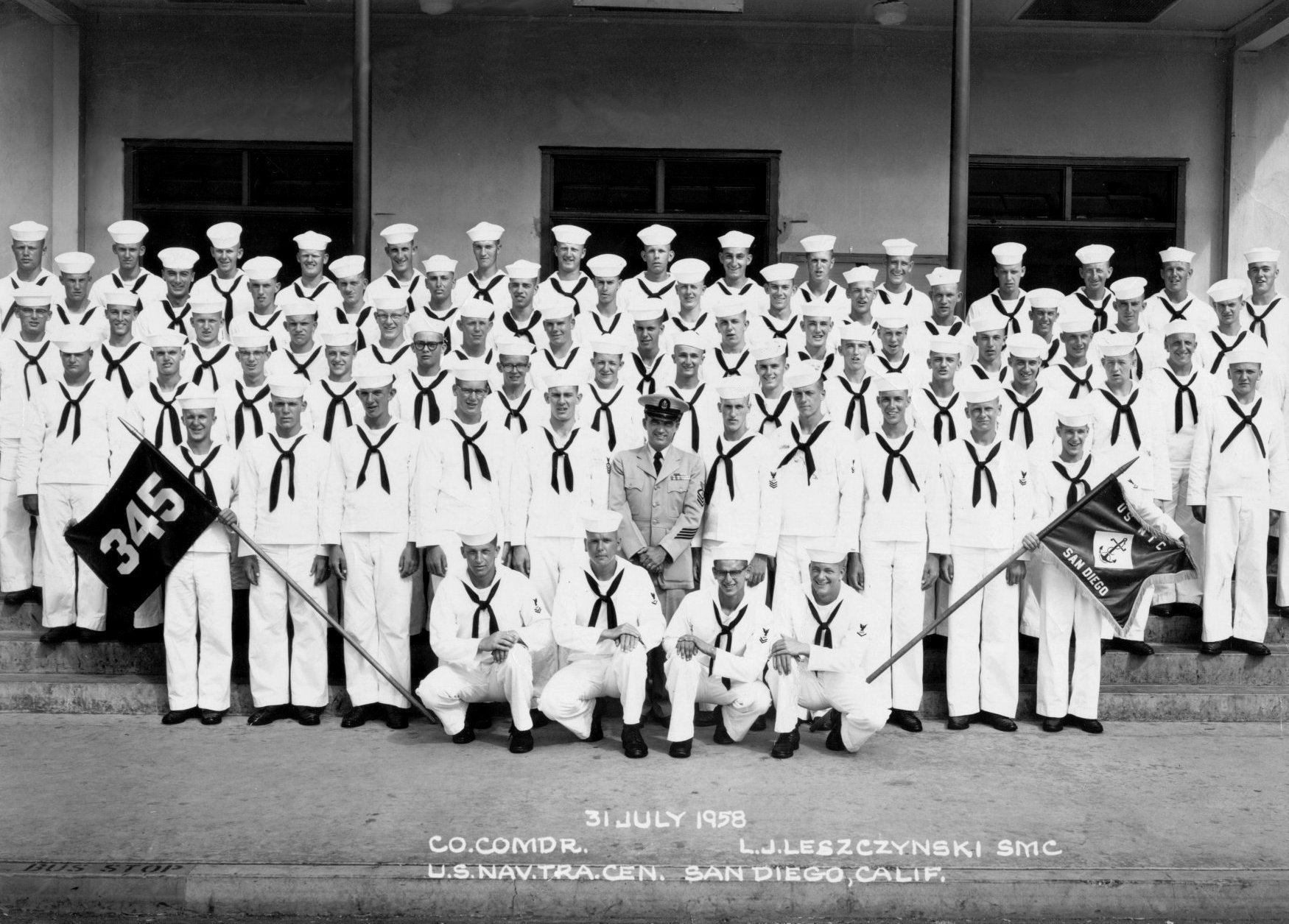 San Diego CA Naval Training Center 1958 San Diego NTC Company