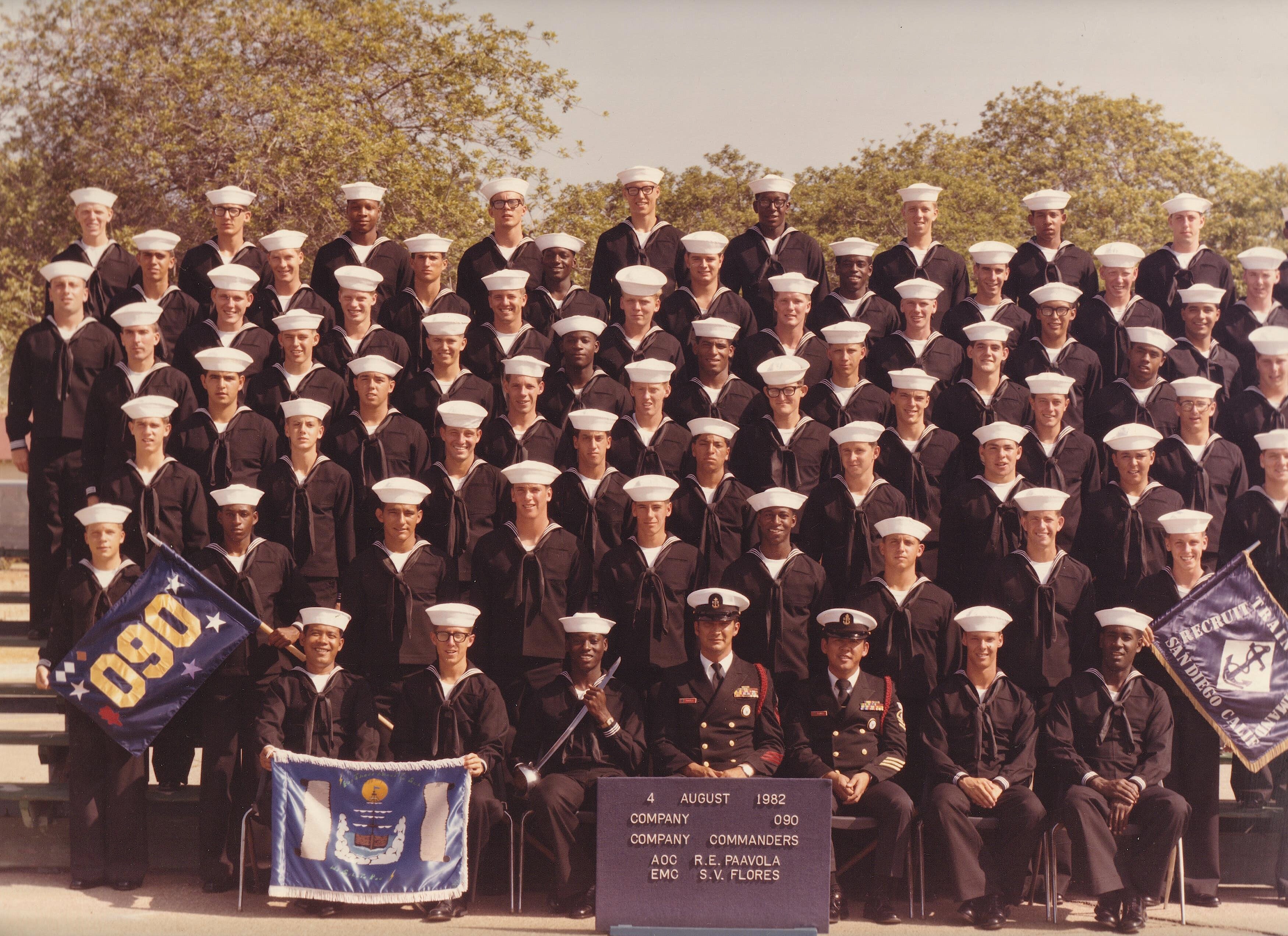San Diego CA Naval Training Center 1982 RTC San Diego Company 090 san-diego-ca-naval-training-center-1982-rtc-san-diego-company-090