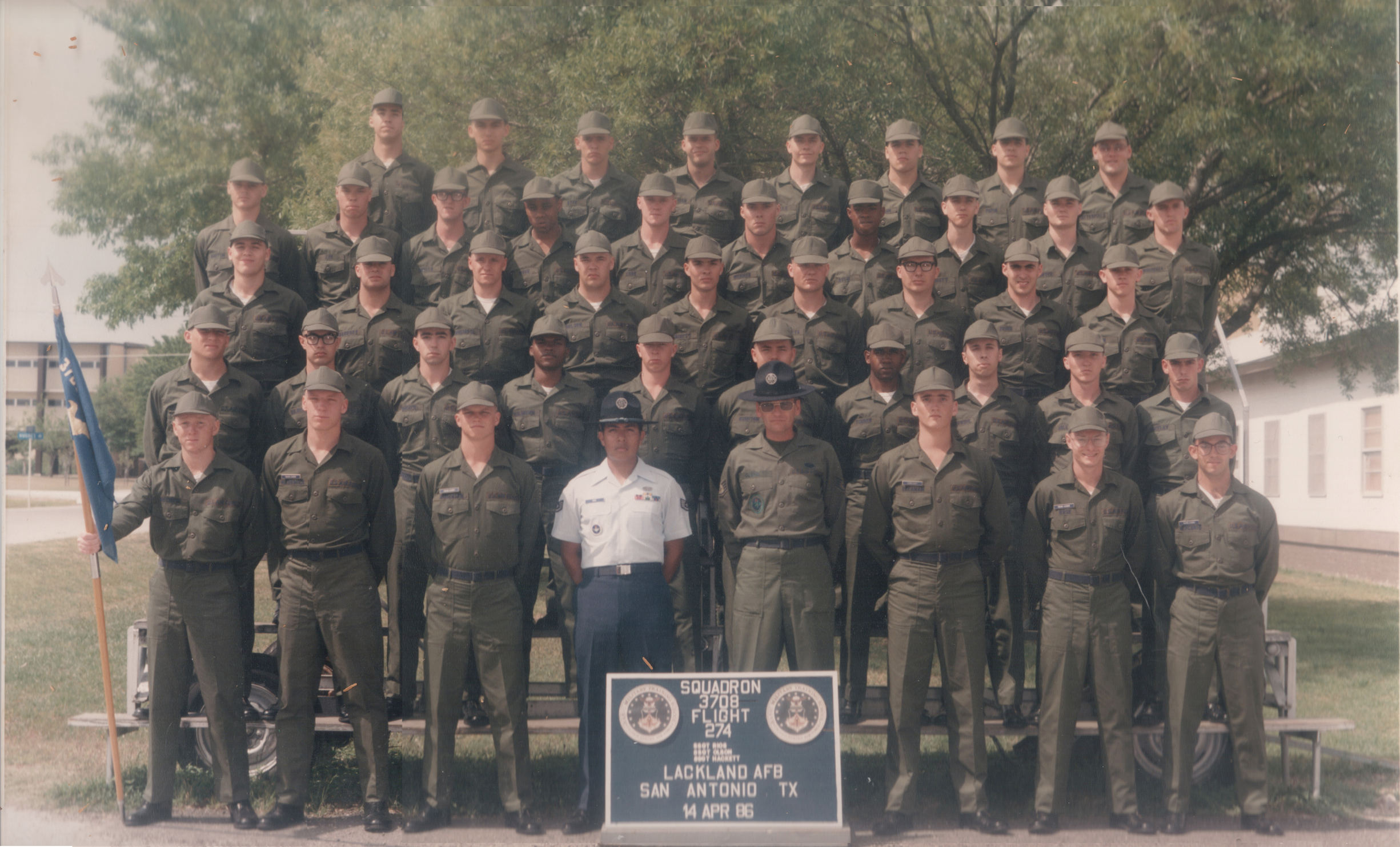 198089 Lackland AFB, TX 1986,Lackland AFB Squadron 3708,Flight 274