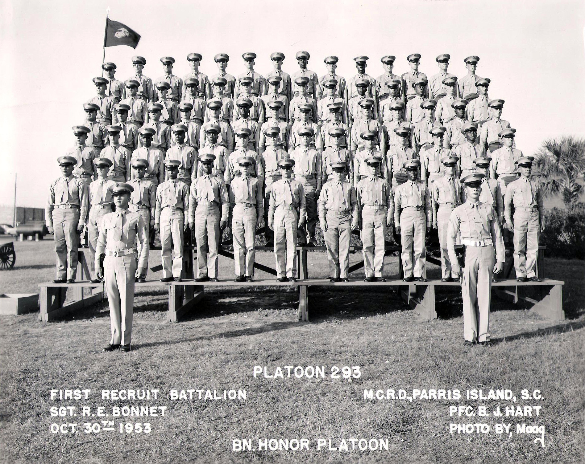194859 MCRD Parris Island 1953,MCRD Parris Island,Platoon 293 The