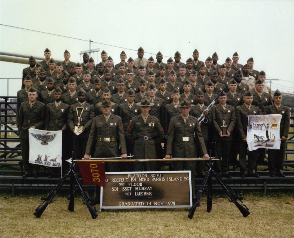 1970-79 MCRD Parris Island - 1978,MCRD Parris Island,Platoon 3070