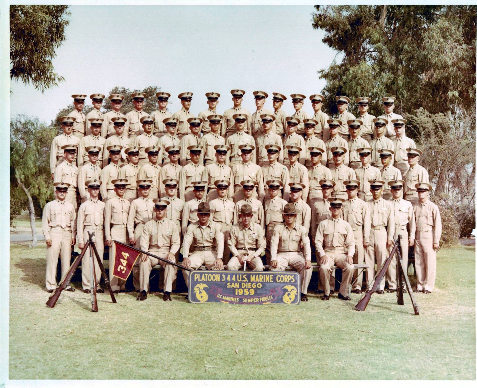 1950-59 MCRD San Diego - 1959,MCRD San Diego,Platoon 344 - The Military