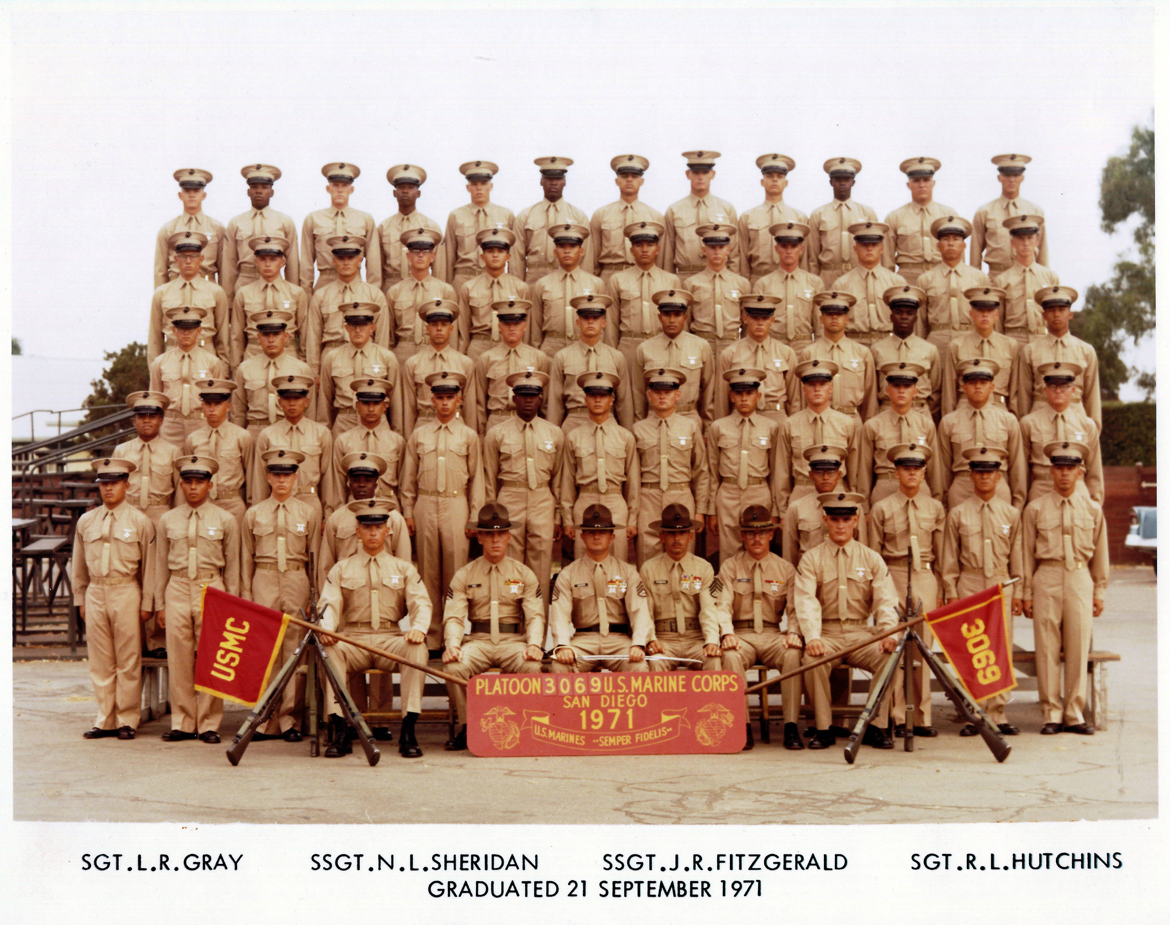 197079 MCRD San Diego 1971,MCRD San Diego,Platoon 3069 The