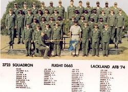 1974, Lackland AFB, Squadron 3723,<br />Flight 665