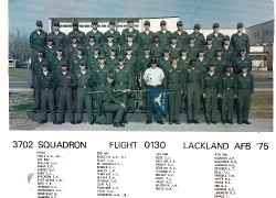 1975, Lackland AFB, Squadron 3702, Flight 0130