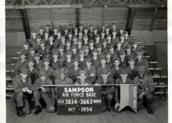 1954, Sampson AFB, Squadron 3663,<br />Flight 3834