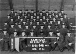 1954,Sampson AFB,Squadron 3651,Flight 3068